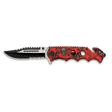 Nůž Albainox Skull Red / 8.7cm